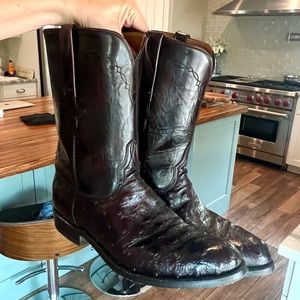 Vintage Lucchese Ostrich Roper